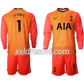 Tottenham Hotspur Hugo Lloris 1 Golmanski Dječji Komplet Dresovi za Nogomet 2020-2021 M003 Dugim Rukavima (+ kratke hlače)